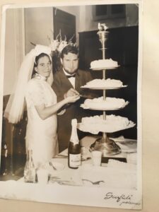 Traditional Italian wedding cake